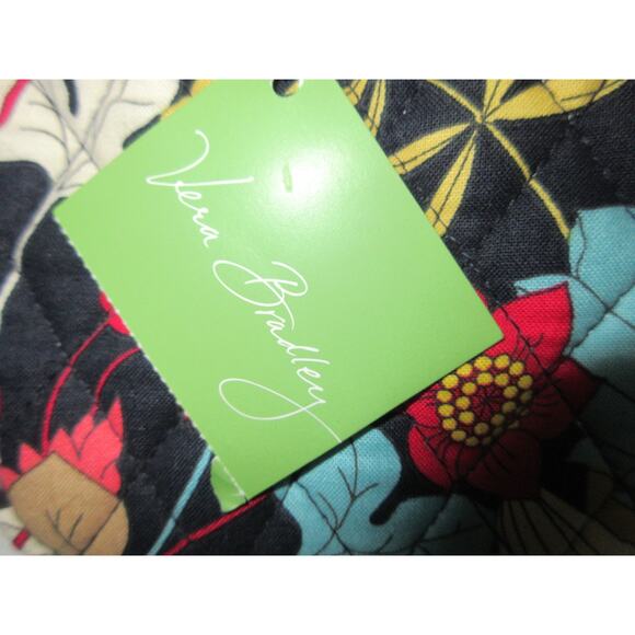 Vera Bradley Happy Snails Tote Handbag Chain Shoulder Purse Quilted Floral NEW - Picture 8 of 9